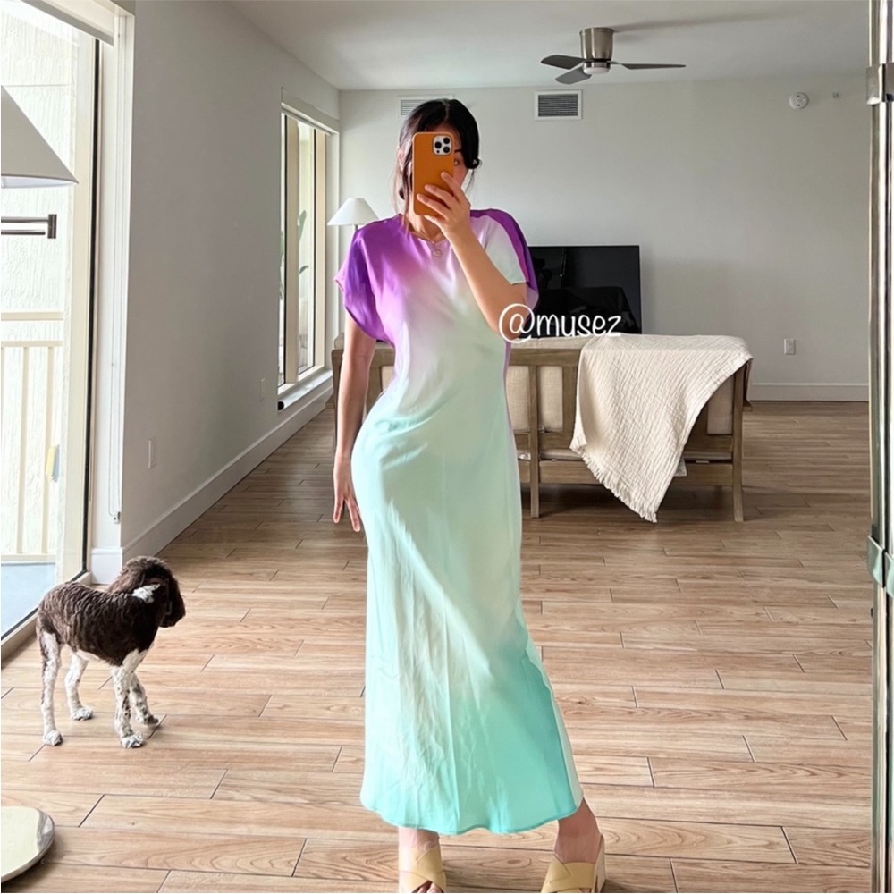 NWT ZARA LONG TIE DYE DRESS